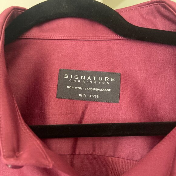 BNWT Signature Carrington Non Iron Dress Shirt - Picture 4 of 5